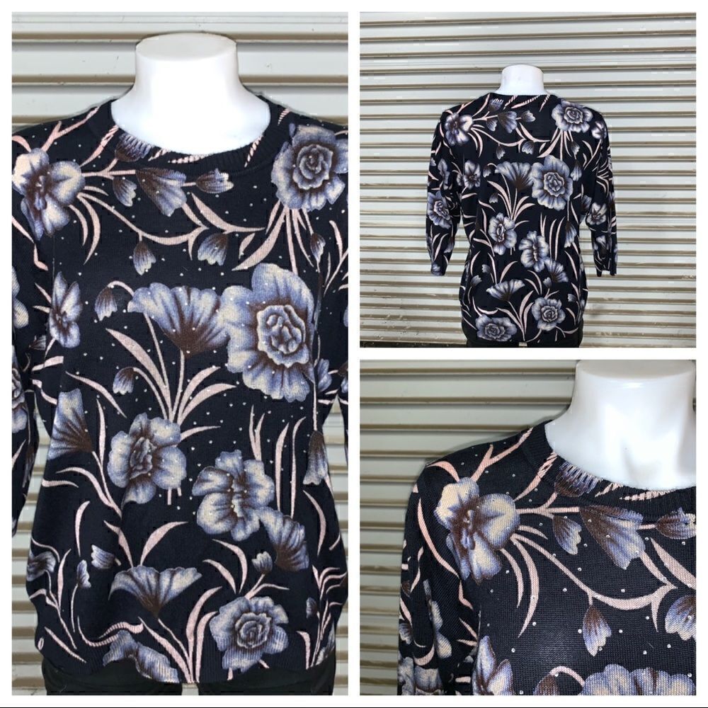 🛍️C. O. Petites sweater with sequin accents